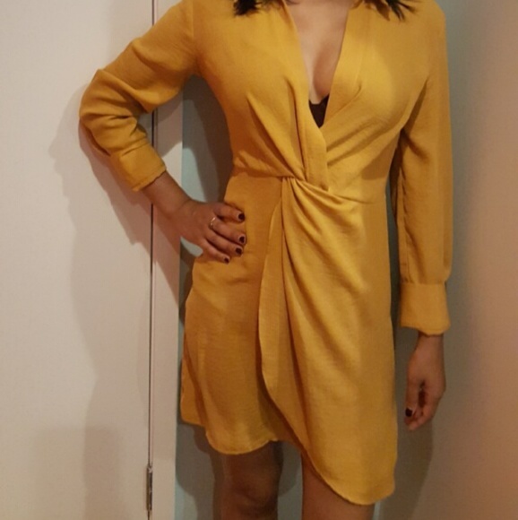 Topshop mustard dress - Picture 2 of 2